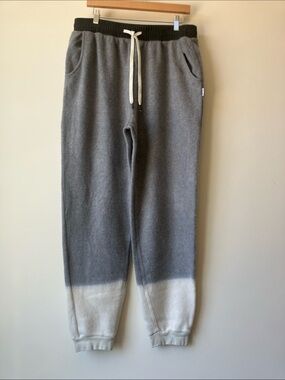 FEAT x Helen Owen Collab Gray Ombre BlanketBlend Fleece Lounge Joggers Size XL